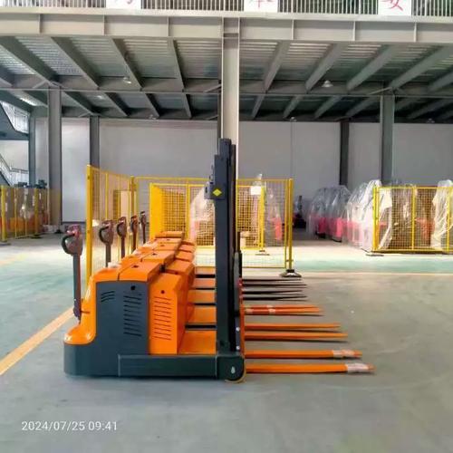 1t步行式平衡重堆高車無腿電動叉車鋰電搬運車裝卸貨托盤堆垛機(jī)